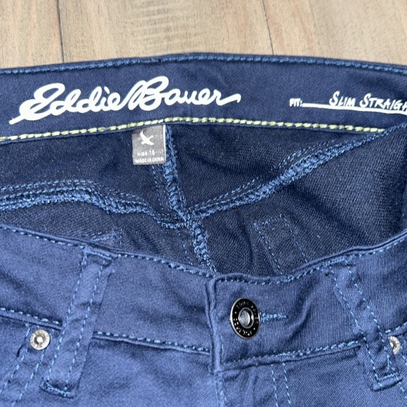Eddie Bauer Boy’s Slim Straight Navy Pants Sz 16 - Picture 3 of 6